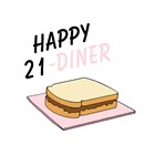 21 eenentwintig jarig 21-diner grappig humor 